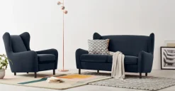 Sofá de 2 Cuerpos Rubens – Azul Zafiro