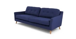 Sofá de 3 Cuerpos Rufus – Azul Cobalto Oscuro