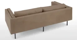 Sofá de 2 Cuerpos Savio – Cuero Gris Visón Empolvado