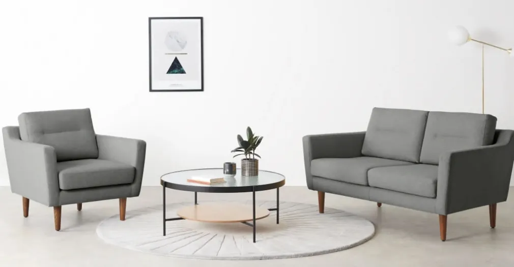 Sofá de 2 Cuerpos Walker – Gris