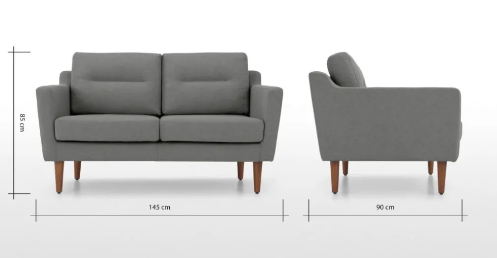 Sofá de 2 Cuerpos Walker – Gris