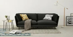 Sofá de 3 Cuerpos Wes – Antracita Oscuro