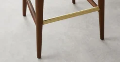 Taburete alto Margot – Terciopelo azul eléctrico